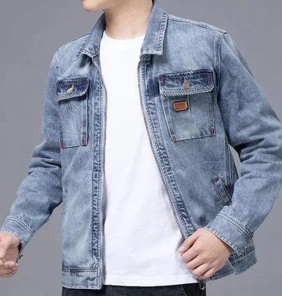 Men’s Slim-Fit Retro Korean Casual Jacket – Trendy Handsome Style Outerwear