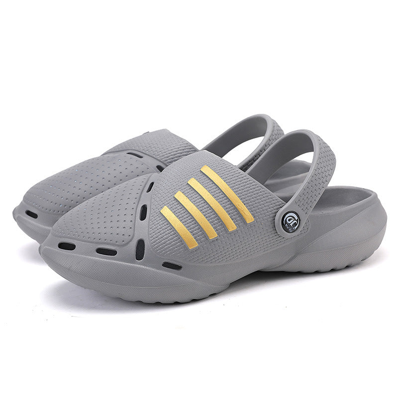 Men’s Thick-Soled Non-Slip Beach Shoes – Durable Summer Water Slides