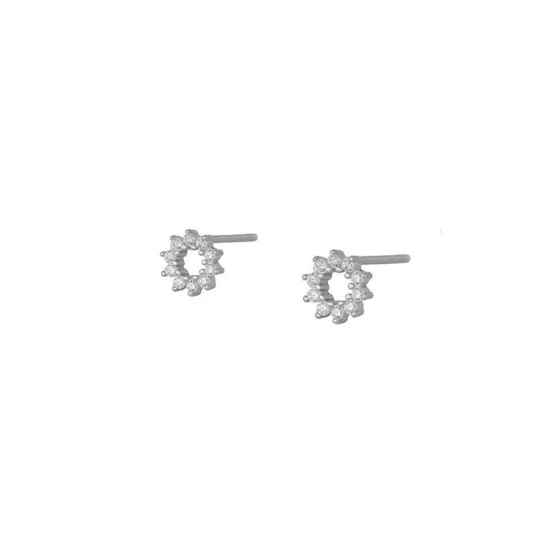 European And American Zircon Ear Clip Eardrops Hours Ear Ring
