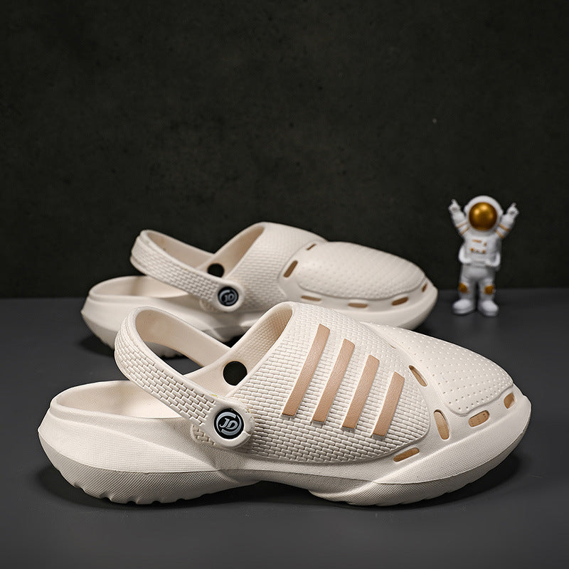 Men’s Thick-Soled Non-Slip Beach Shoes – Durable Summer Water Slides
