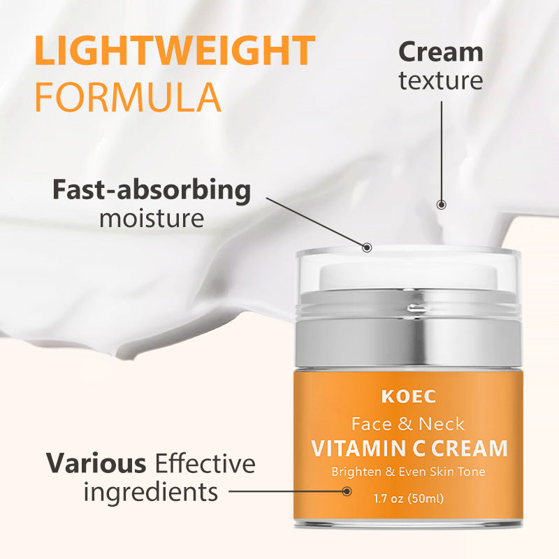 Cross-border VC Cream English Packaging Neck Cream Light Lines Moisturizing