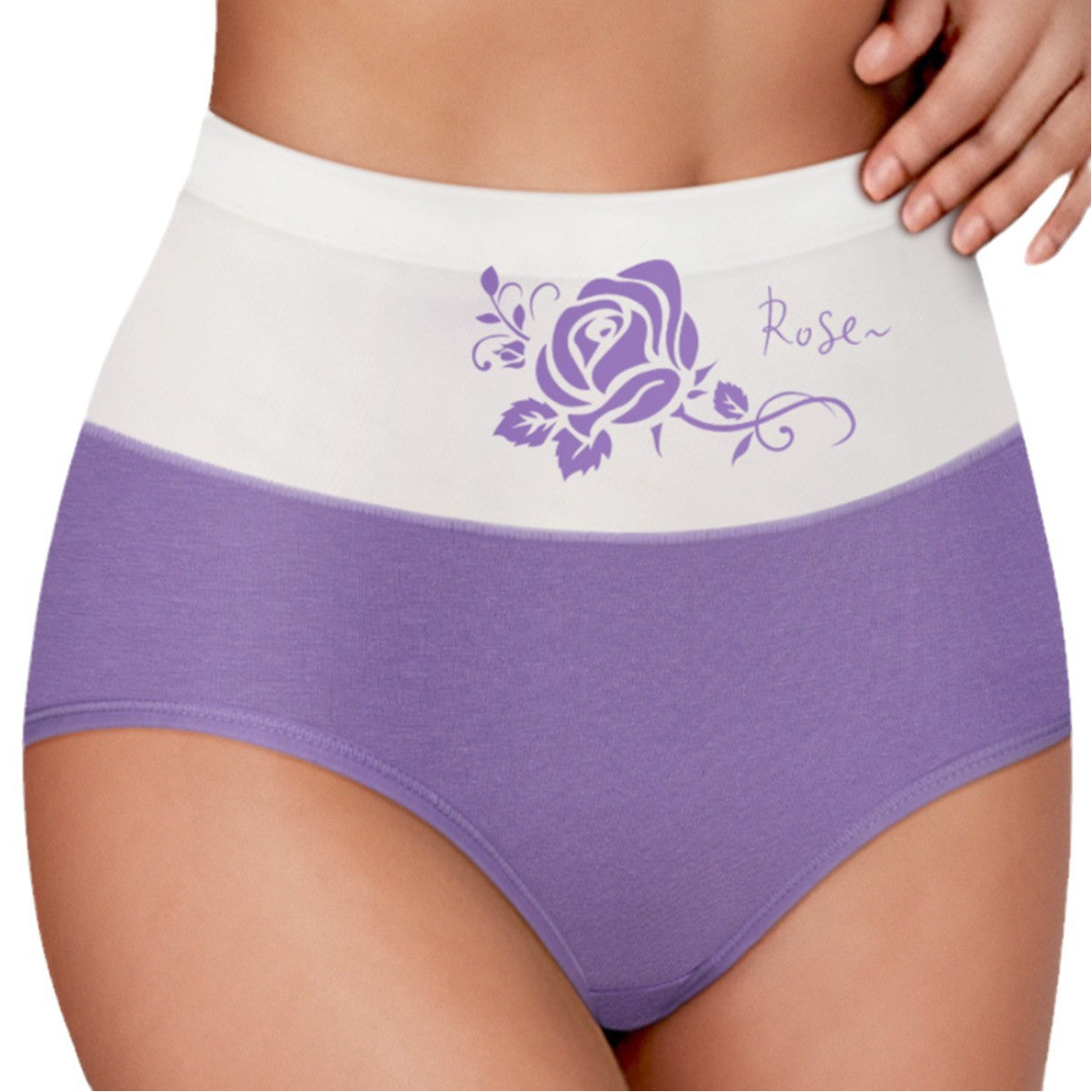 Women's High Waist Belly Contracting Large Size Cotton Underwear
