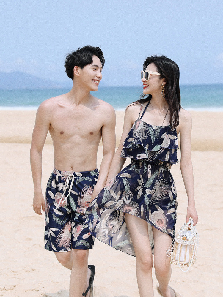 Seaside Beach Couple Honeymoon Vacation Swimsuit