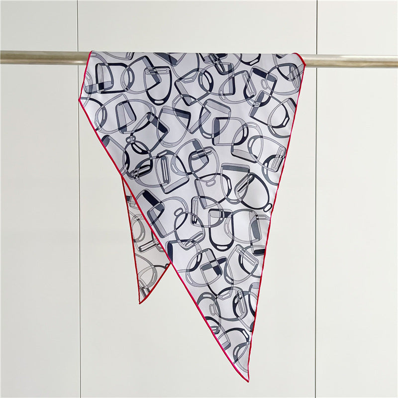 Twill Silk Scarf Women's Light Luxury
