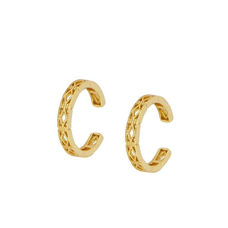 European And American Zircon Ear Clip Eardrops Hours Ear Ring