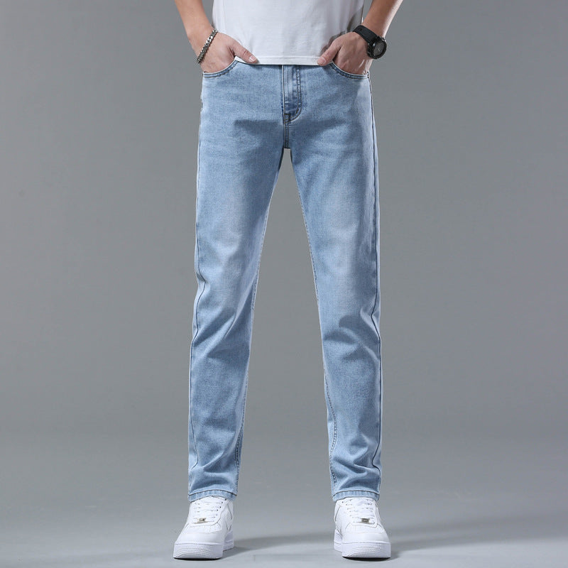 Men’s Stretch Slim Straight Pants – Sleek Fit, All-Day Comfort