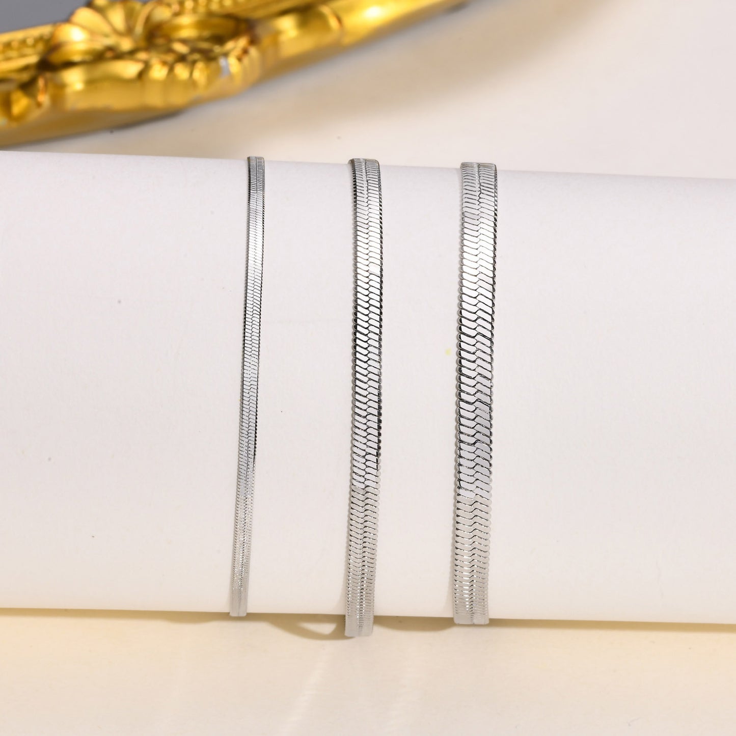 Stainless Steel Blades Bracelet Snake Bones Chain Titanium Steel