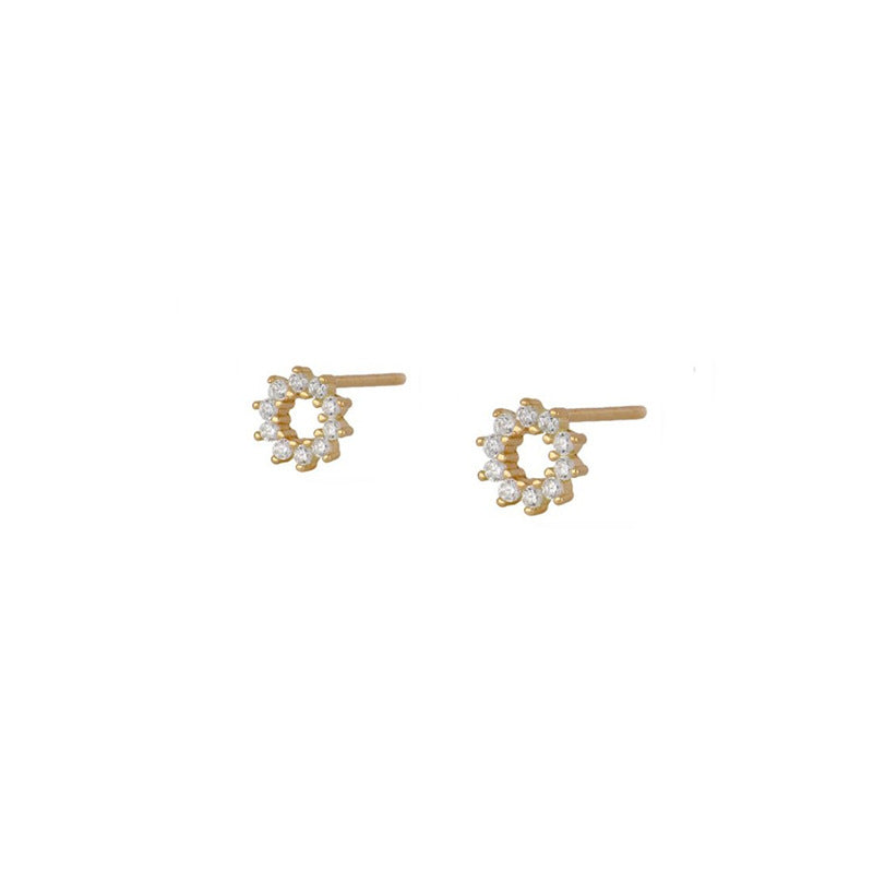 European And American Zircon Ear Clip Eardrops Hours Ear Ring