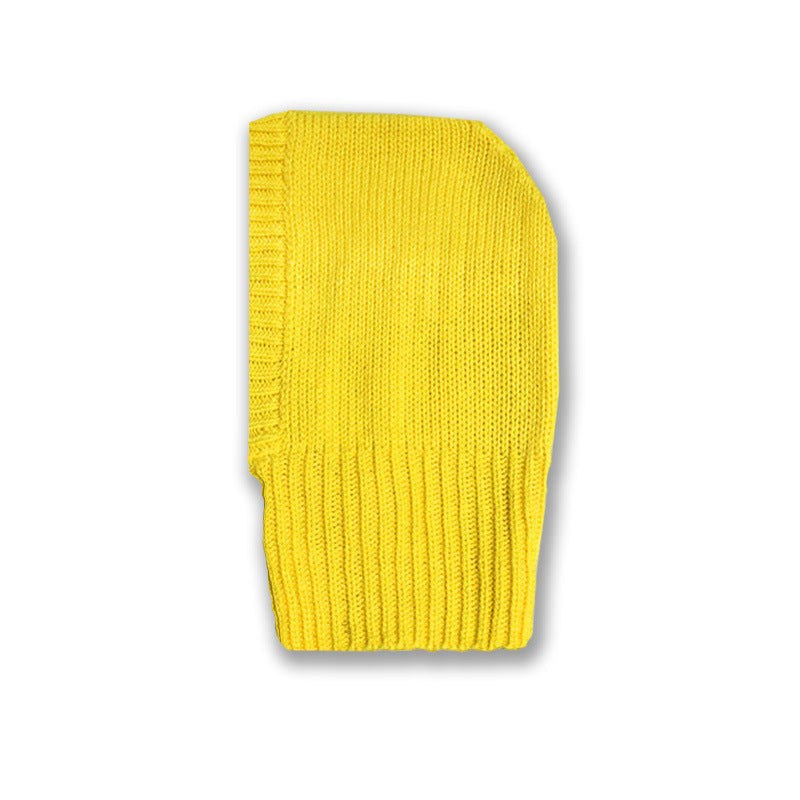 Wool Knitted Wool Keep Warm Sleeve Cap Balaclava Beanie Hat