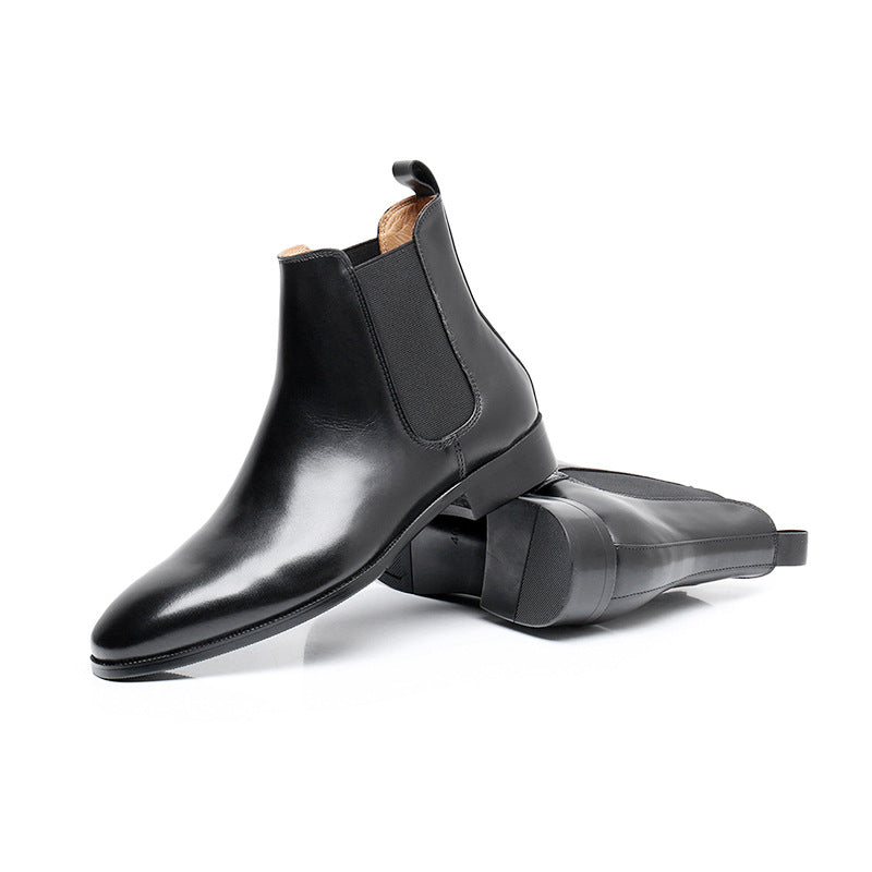 Men’s American-Style Chelsea Boots – Slip-On Leather Ankle Boots