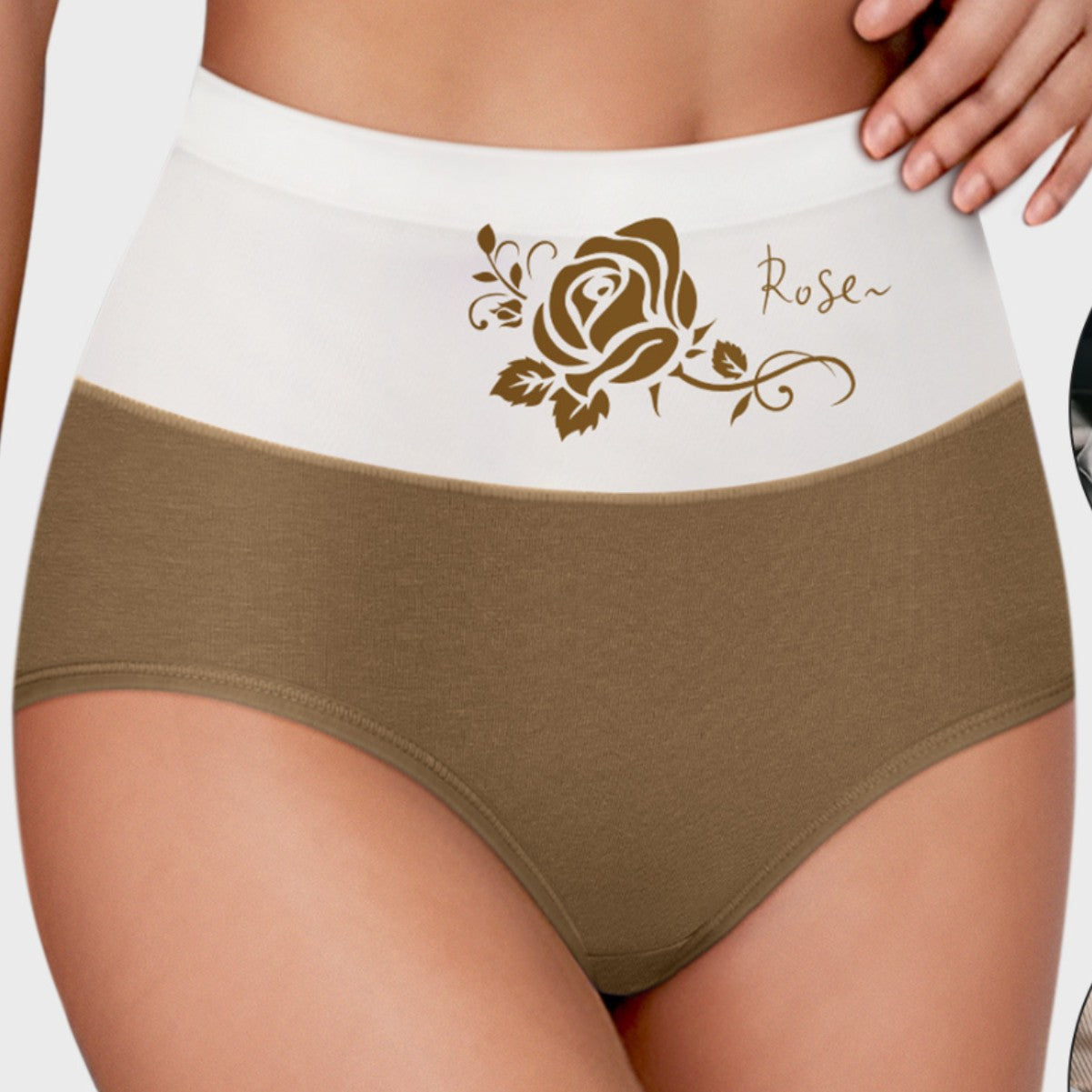 Women's High Waist Belly Contracting Large Size Cotton Underwear