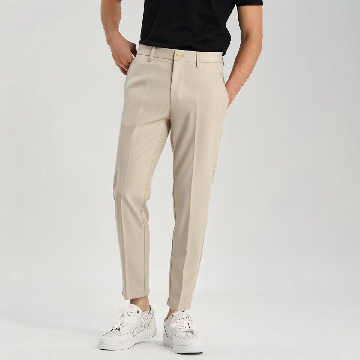 Men’s Ankle‑Tied Trendy Hong Kong Style Loose Drawstring Pants – Casual, Modern & Adjustable
