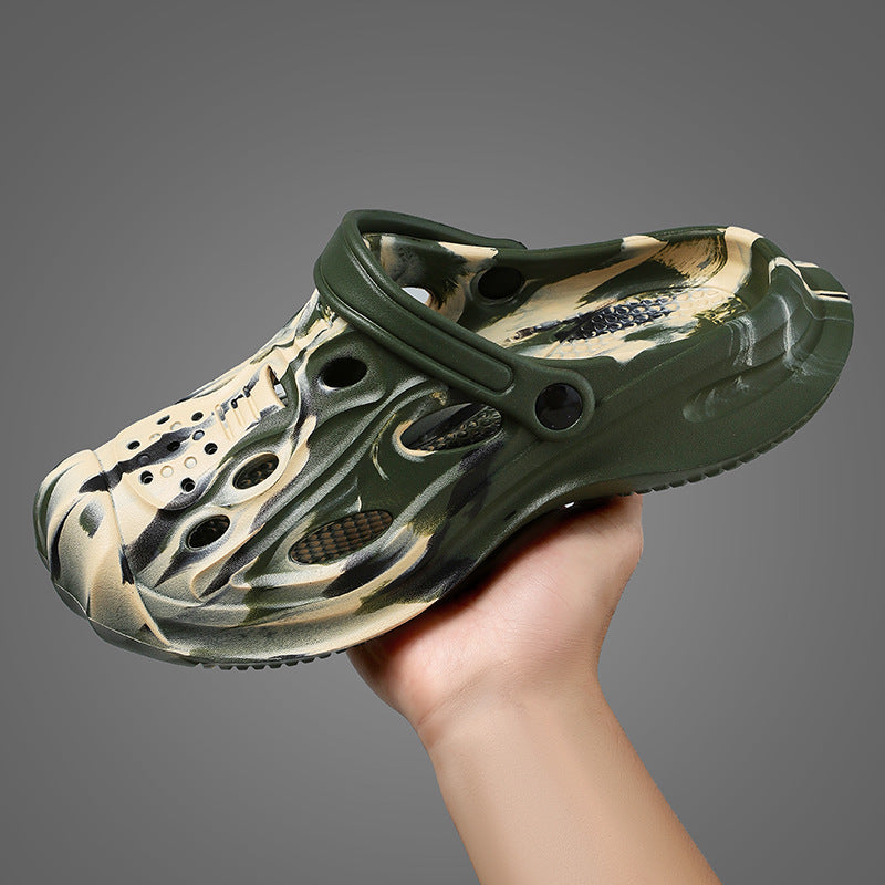 Men’s Outdoor Non-Slip Color-Matching Sandals – Stylish & Traction-Ready