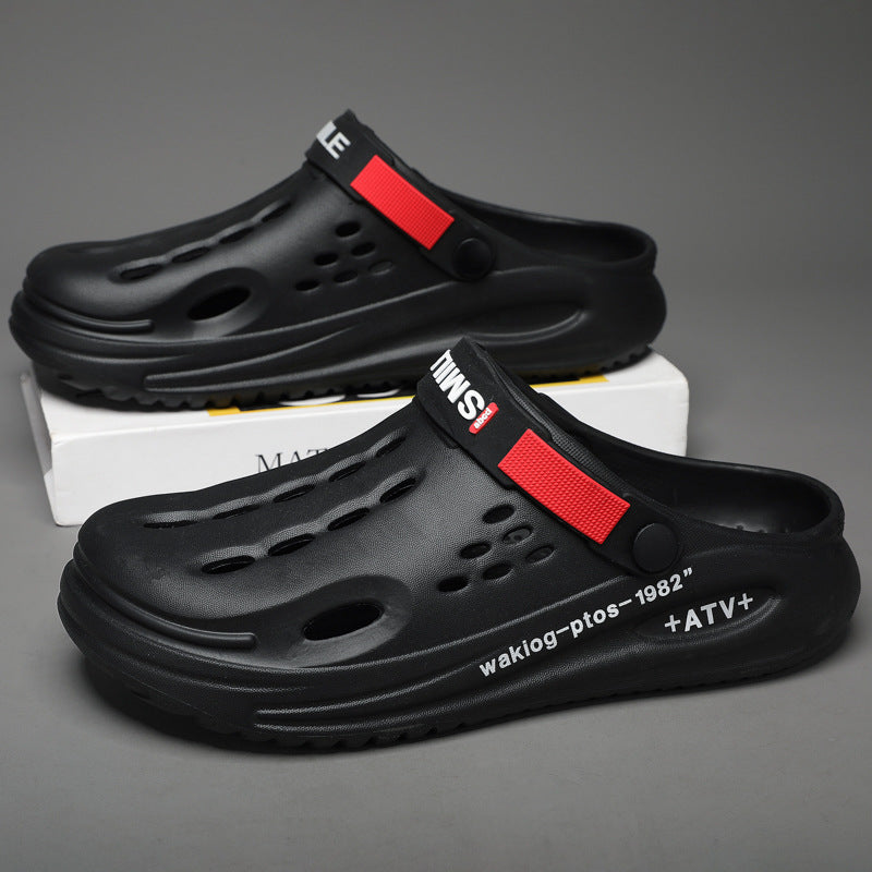 Men’s Versatile Hole Shoes – Hollow-Out Indoor & Outdoor Clogs