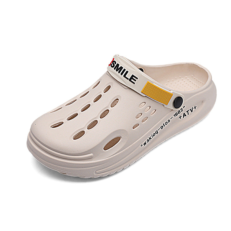 Men’s Versatile Hole Shoes – Hollow-Out Indoor & Outdoor Clogs