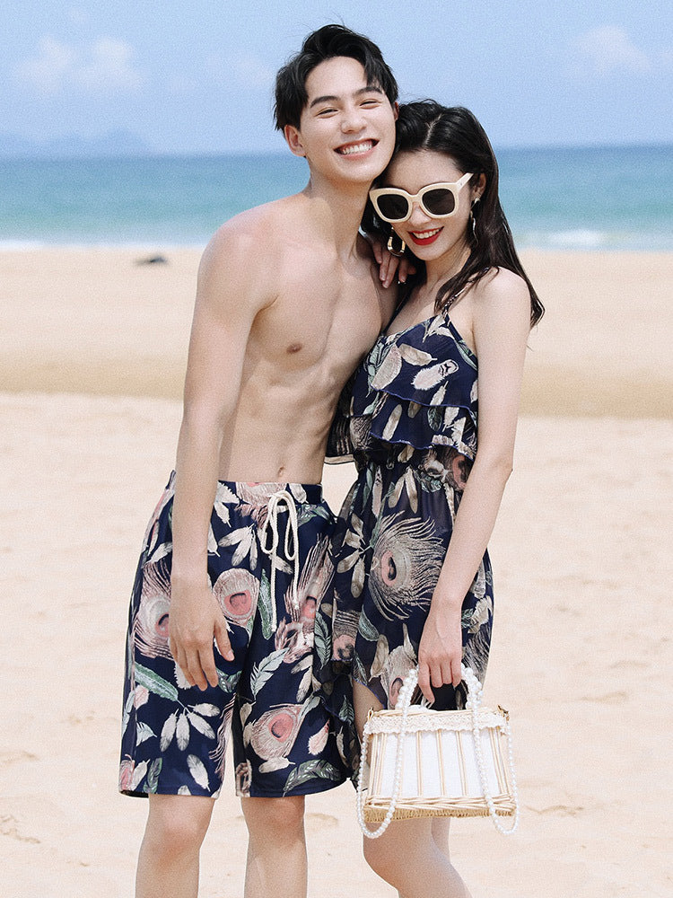 Seaside Beach Couple Honeymoon Vacation Swimsuit