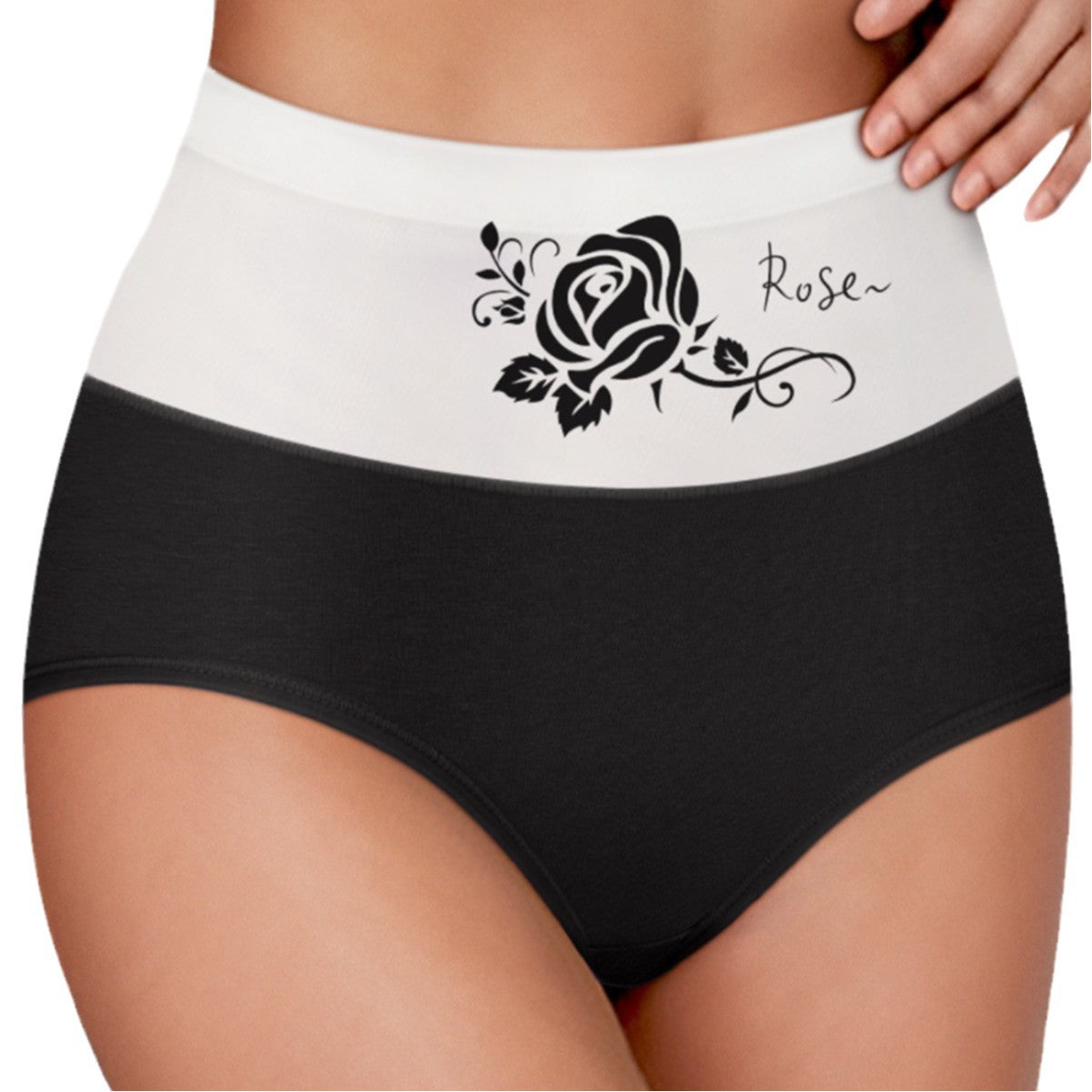 Women's High Waist Belly Contracting Large Size Cotton Underwear