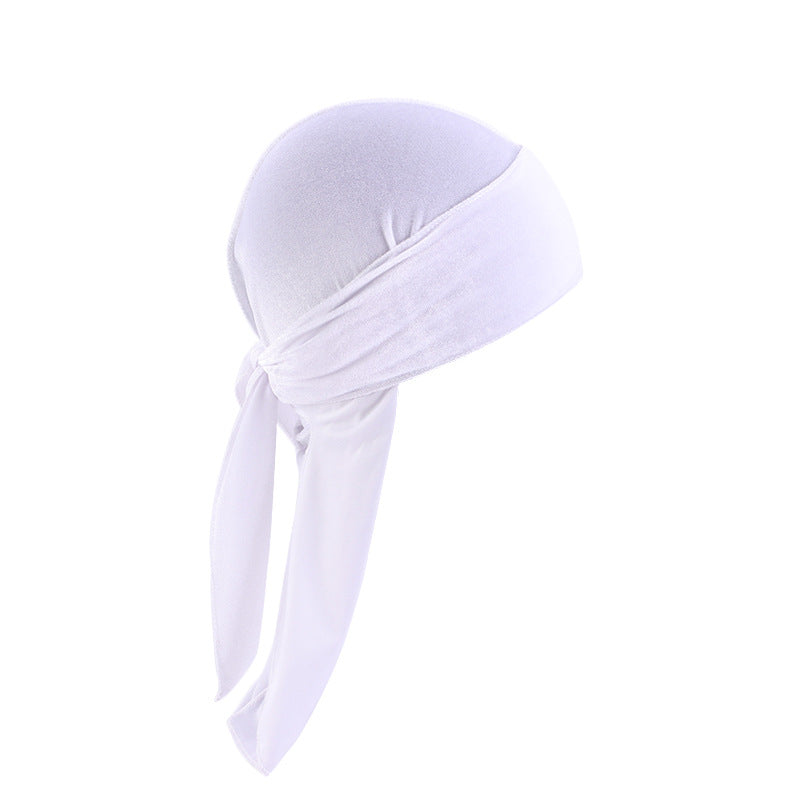European And American Popular Korean Velvet Long Tail Pirate Hat