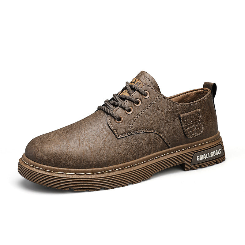 Men’s Fashion Outdoor Leather Low-Top Work Boots