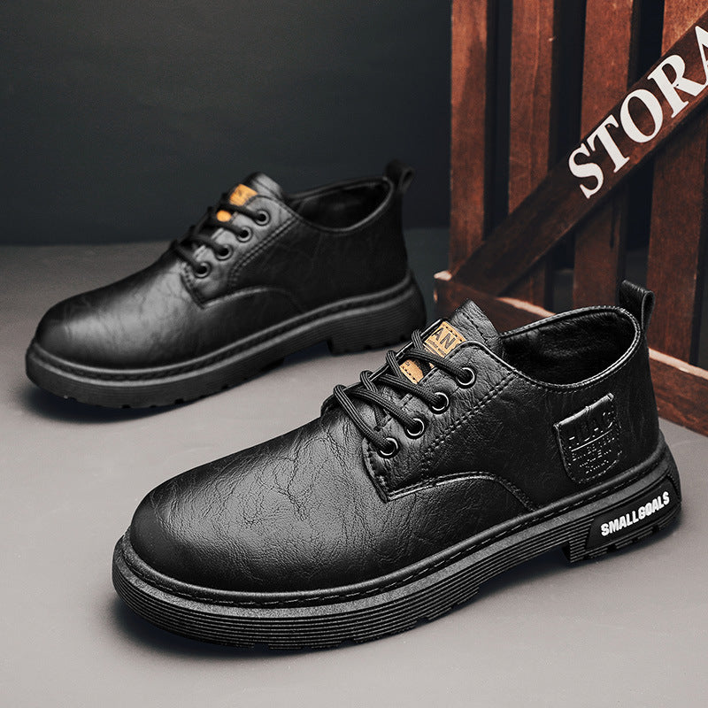 Men’s Fashion Outdoor Leather Low-Top Work Boots