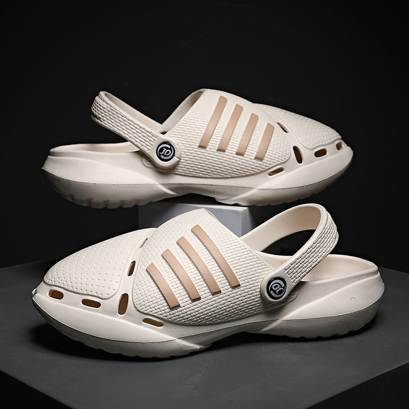 Men’s Thick-Soled Non-Slip Beach Shoes – Durable Summer Water Slides
