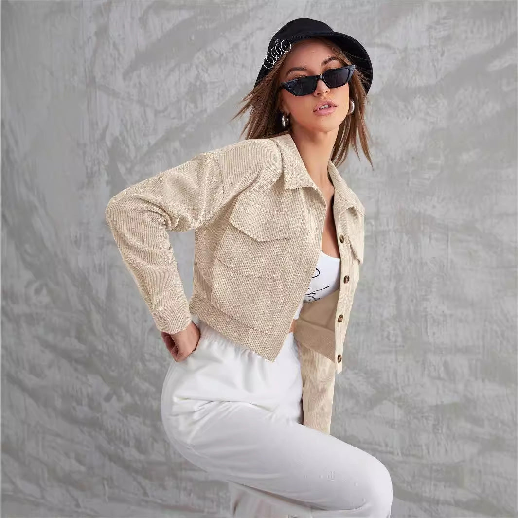 Retro Style Fashionable Cardigan Women's Coat