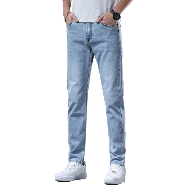 Men’s Stretch Slim Straight Pants – Sleek Fit, All-Day Comfort