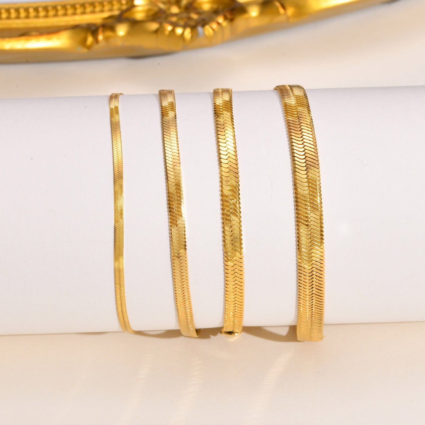 Stainless Steel Blades Bracelet Snake Bones Chain Titanium Steel