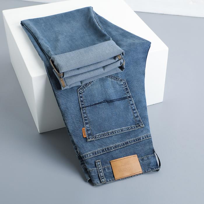 Fashion Personality Ultra-Thin Tencel Jeans for Men – Breathable & Lightweight