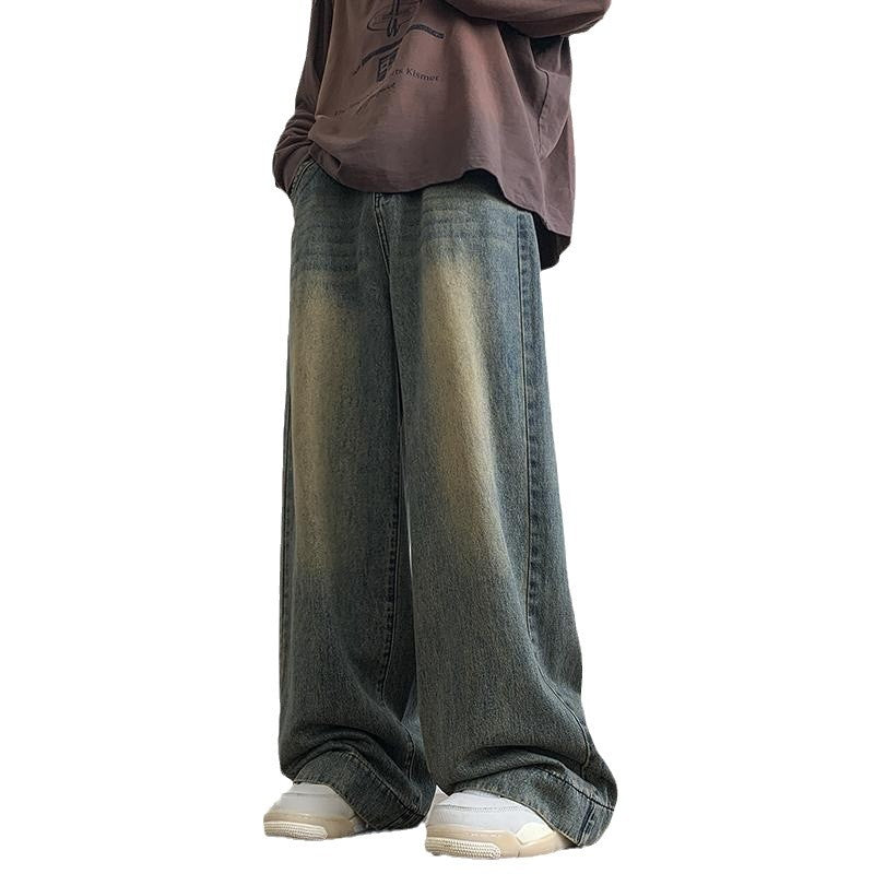 Men's Summer Wide-Leg Straight Jeans – Ruan Handsome Casual Fit
