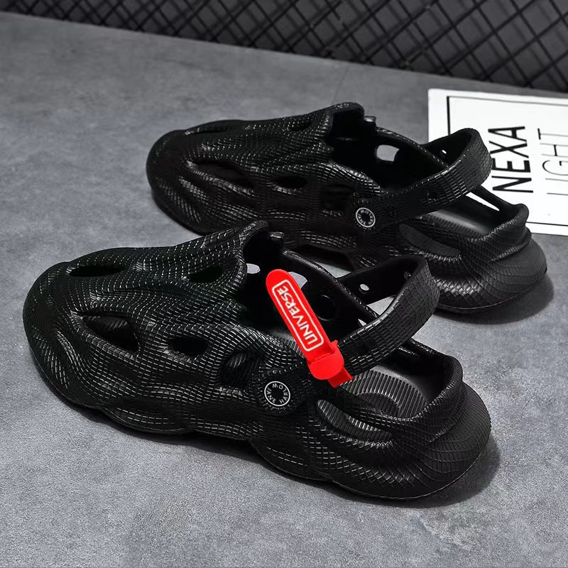 Men’s Coconut Hole Shoes – Dual-Use Indoor/Outdoor Breathable Sandals