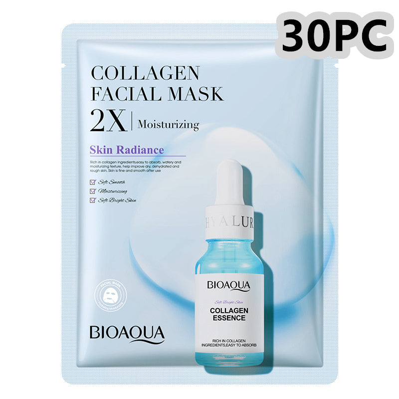 Collagen Face Mask – Moisturizing & Firming Sheet Mask with Hyaluronic Acid
