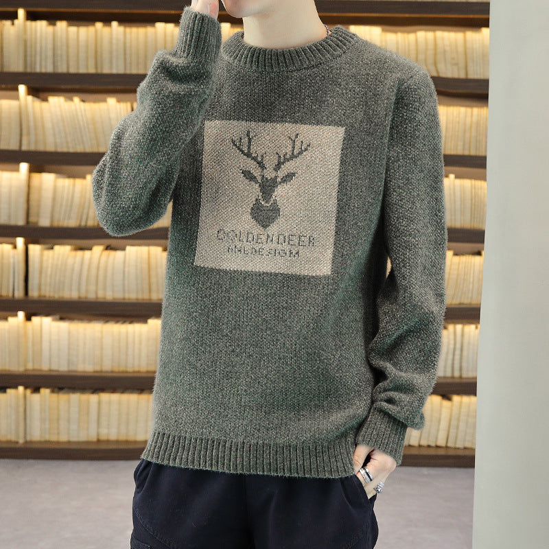 Men's Sweaters Warmth And Thickened Youth For Autumn And Winter Students