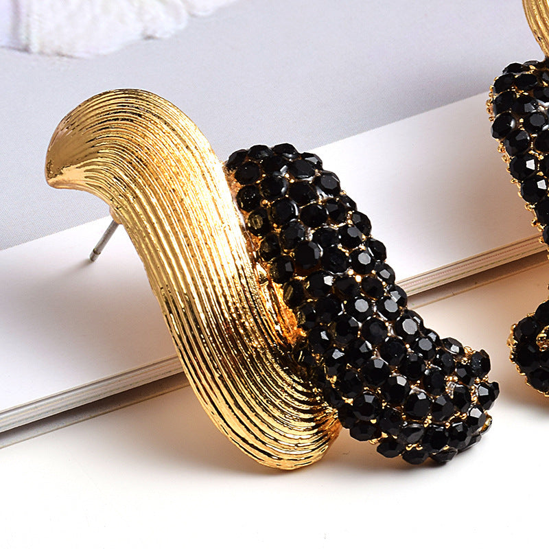 European And American Style Trendy Earrings Diamond