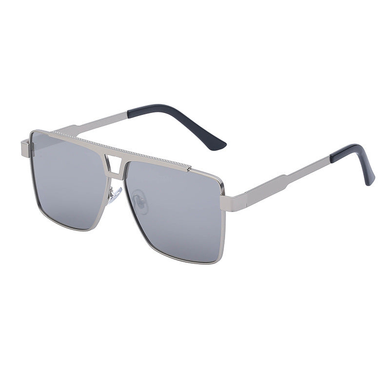 Men’s Square Frame Sunglasses – Full Frame, UV Protection, Trendy Outdoor Eyewear
