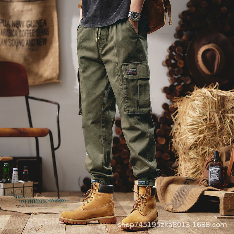Men's Heavy-Duty Straight Fit Cargo Pants – Rugged Outdoor Streetwear