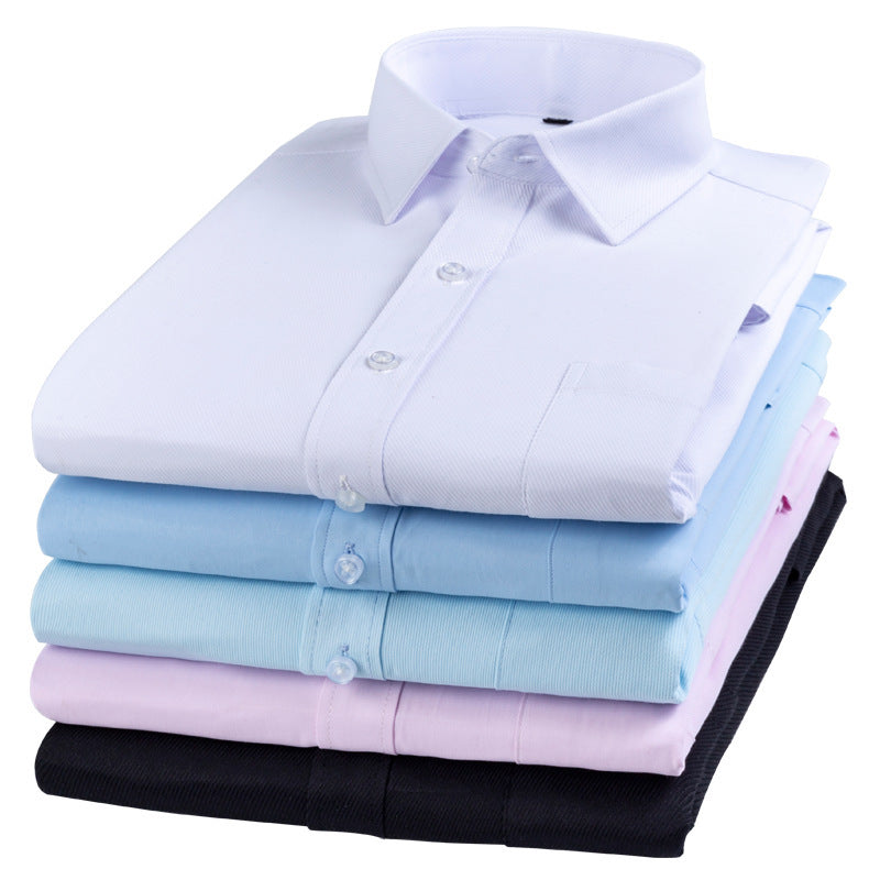 Men’s New Striped Long-Sleeve Business Shirt – Spring & Autumn Classic