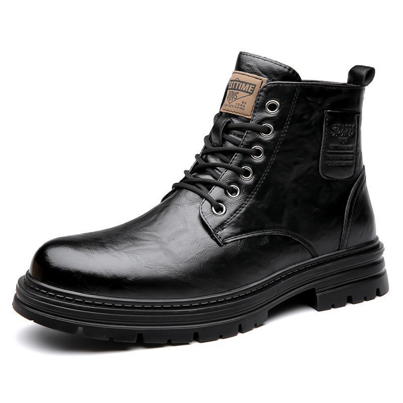 Men’s Winter Martin Boots – Business & Leisure PU Leather High-Top
