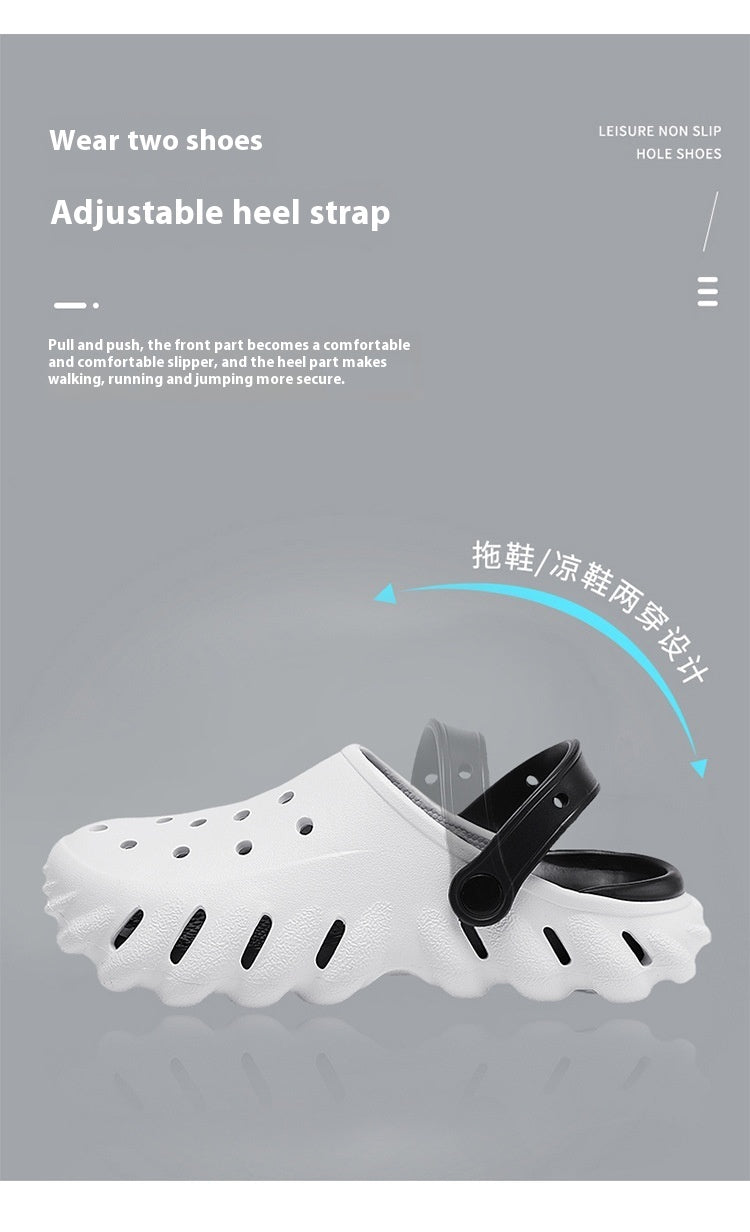 Hole Shoes Men's Summer Outdoor Non-slip xShit Feeling Beach Outdoor Sports Driving Dual-use