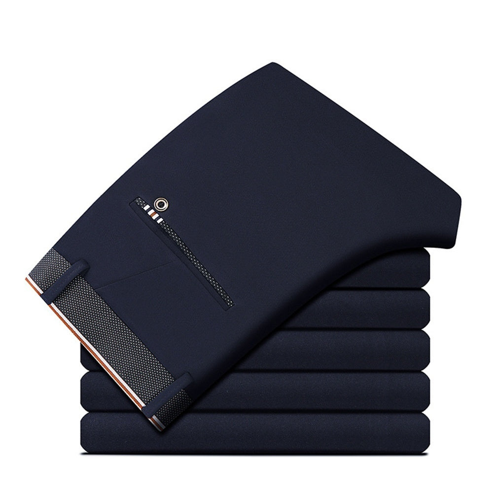 Men's Korean Style Slim Fit Stretch Suit Pants – Formal Pencil Trousers