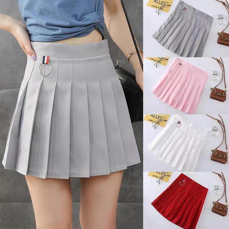 Trendy Street Pleated Mini Skirt with Safety Shorts