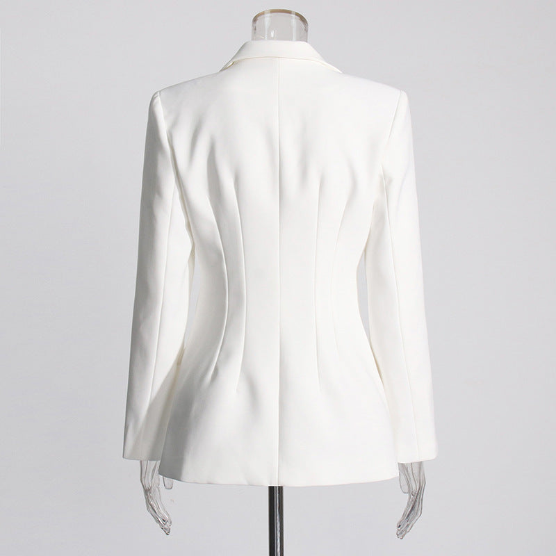 Slim Fit Patchwork Blazer for Women – Stylish Suit Jacket with Modern Fit | NYLIXA