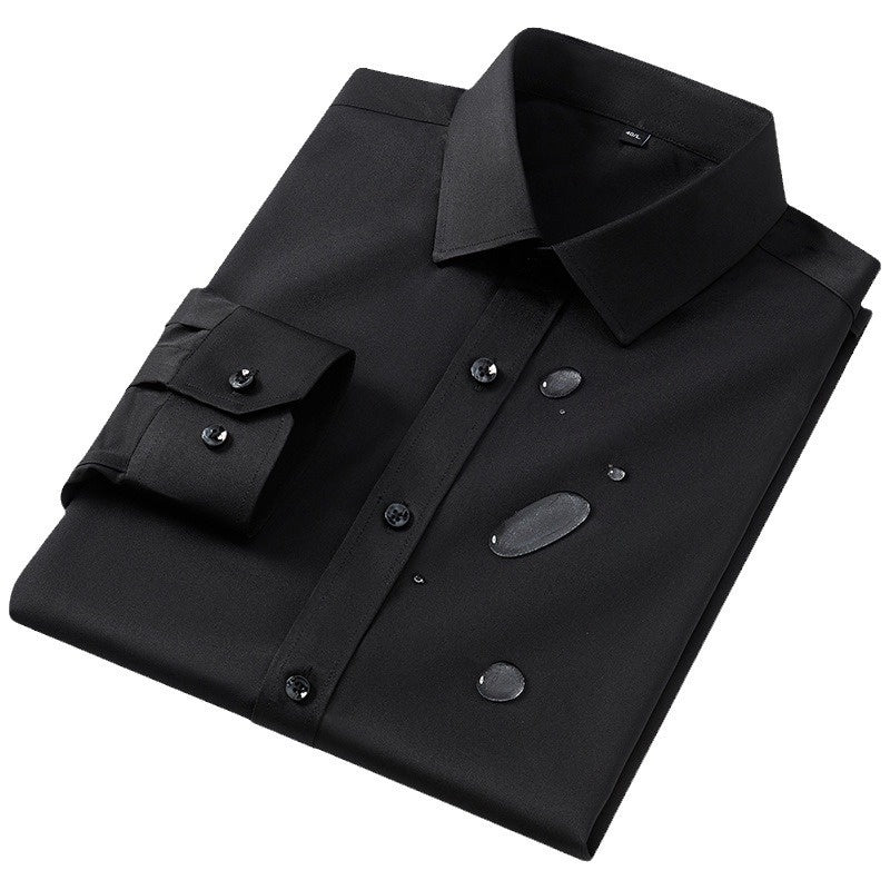 Men’s Three-Proof Long-Sleeve Shirt – Water, Oil & Stain Resistant