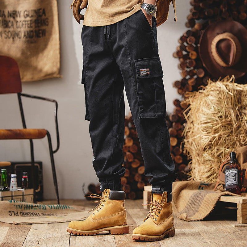Men's Heavy-Duty Straight Fit Cargo Pants – Rugged Outdoor Streetwear