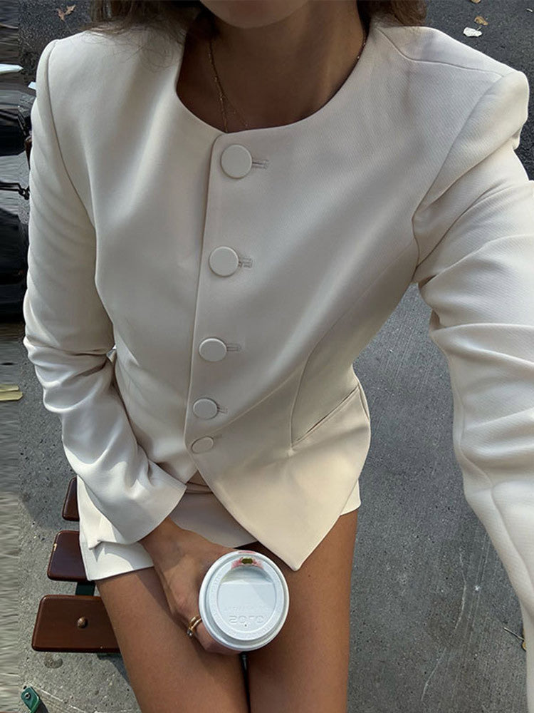 Women's Clothing Graceful Suit Jacket Mid-length Dress Set