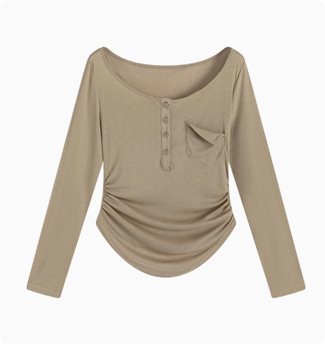 Sweet And Spicy Slimming Long Sleeved Top Slimming Dress Set