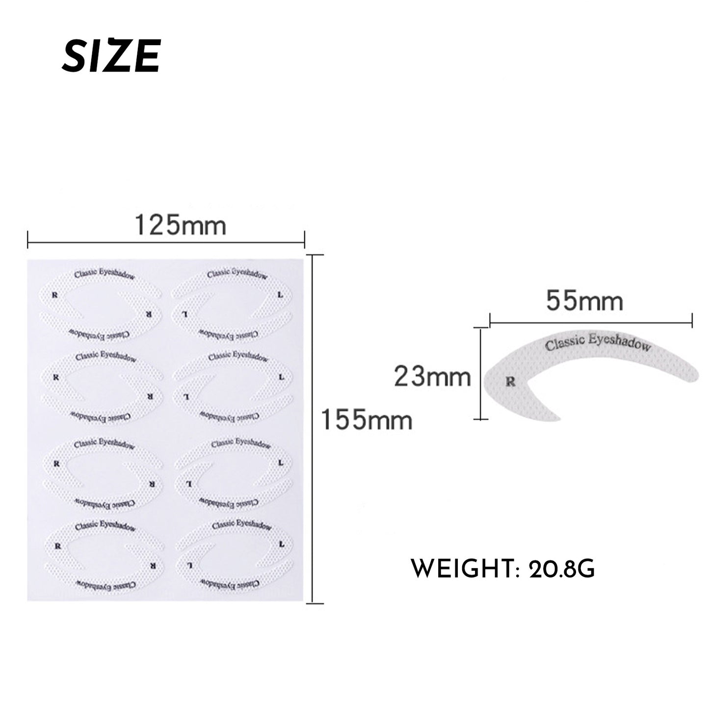 New Eyeliner Sticker European And American Eye Makeup Eyeshadow Makeup Template Makeup Sticker 4 Pieces Reusable And Flexible Eyeliner Tape & Eyeshadow