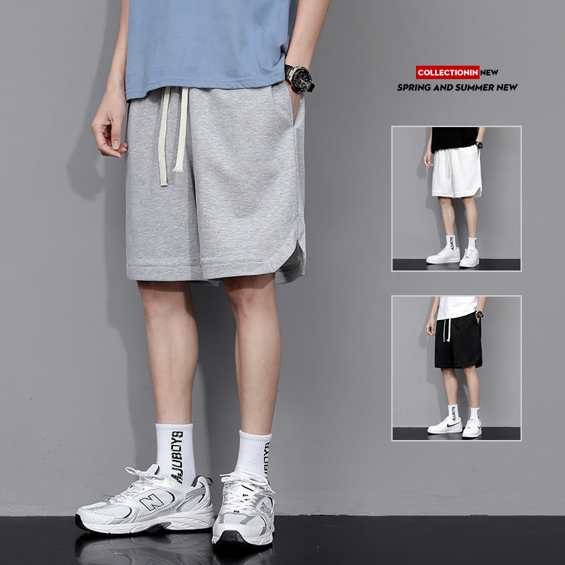 Men’s Summer Solid‑Color Five‑Point Basketball & Beach Shorts – Lightweight, Quick‑Dry & Sporty Casual