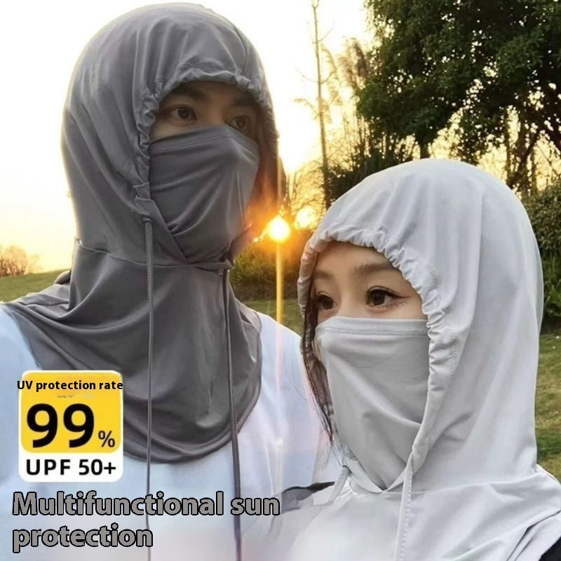 Anti-ultraviolet Outdoor Ice Silk Veil Cover Full Face Sun Mask