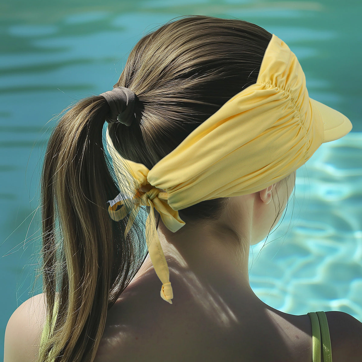 Sun Protection UV Protection Big Brim Cover Face Outdoor Swimming Topless Hat